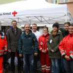 Abgeordneter Oliver Wehner und Sachsens Innenminister Markus Ulbig beim Markt der Kulturen in Pirna