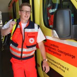 Landtagsabgeordneter Oliver Wehner für einen Tag als Praktikant bei der Aktion Perspektivwechsel im Rettungsdienst des DRK